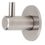 Kapstokhaak RVS Rond met sokkel 30 mm