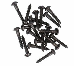 200 stuks bolkopschroeven 3,0 x 16 messing gebruineerd