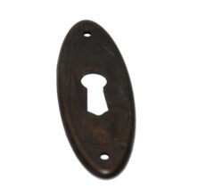 Sleutelplaatje brons antiek