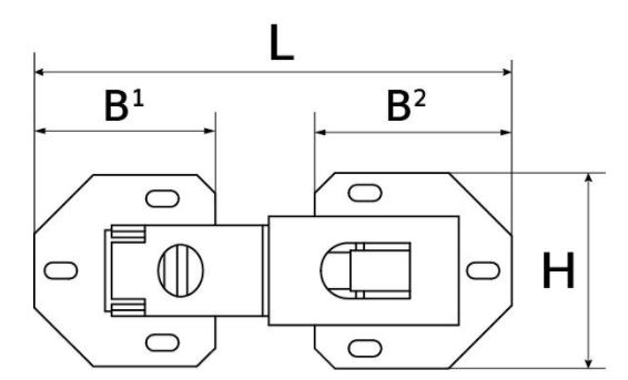 DX Meubelscharnier easy-on vernikkeld extra zwaar - Afbeelding 2