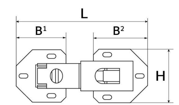 DX Meubelscharnier easy-on vernikkeld zwaar - Afbeelding 2
