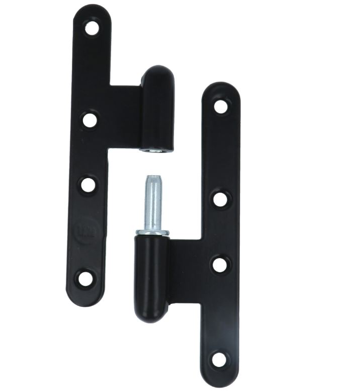 Zware paumellescharnier 140 x 80 mm links