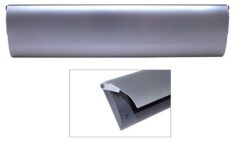 Binnenbriefplaat Luxe Aluminium met klep en borstel