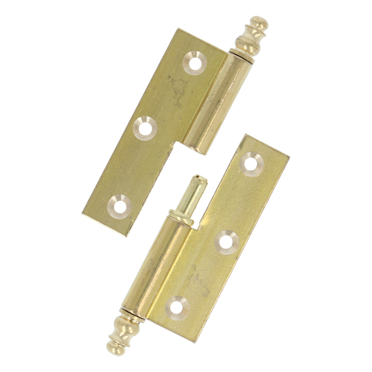 Paumelle vaaskopscharnier 60X40 MESSING LINKS - Afbeelding 2