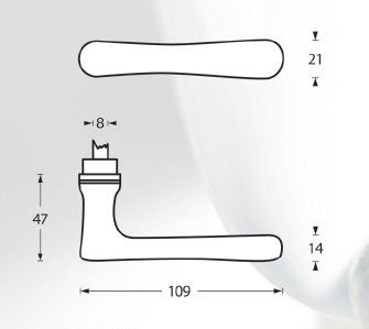 Intersteel deurklink Trento nikkel - Afbeelding 2