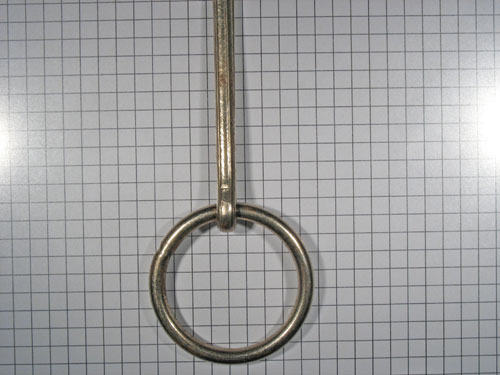 Ring ijzer blank met splitpen