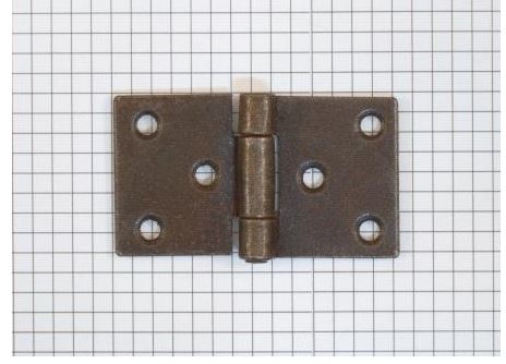 Scharnier geroest en gelakt 4x7 cm