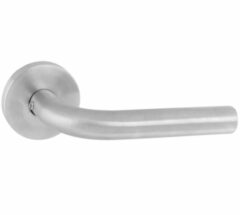 Intersteel deurkruk recht op rozet rvs