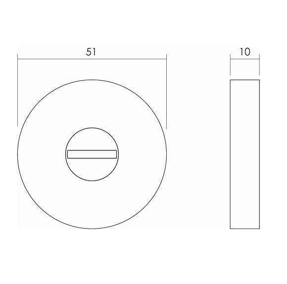WC-sluiting 8 mm rvs - Afbeelding 2