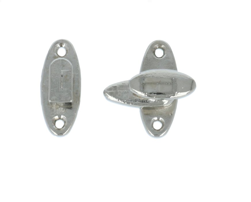 Tramklinkje messing vernikkeld