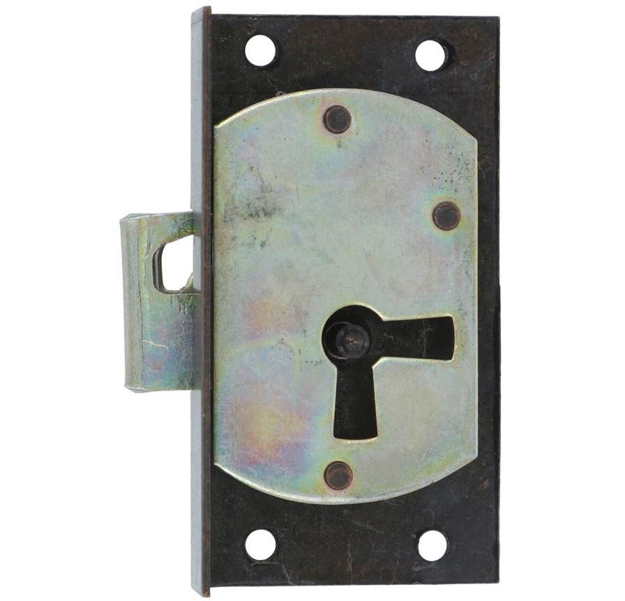 Halfopdekslot verbronsd penmaat 15 mm rechts