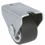 Grijs rubberen wiel 25 mm