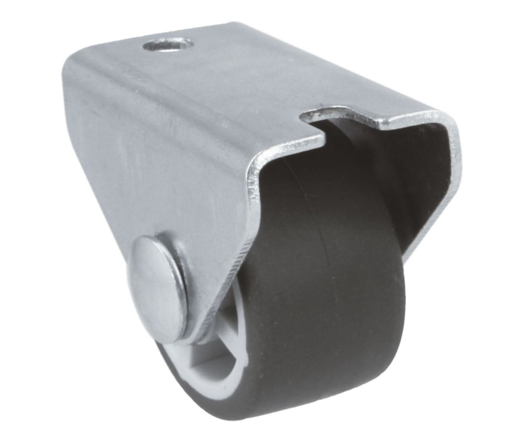 Grijs rubberen wiel 25 mm