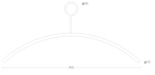 Intersteel Kledinghanger Ø10mm met dicht oog rvs - Afbeelding 2