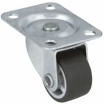 Meubelwiel zwenk rubber 25mm