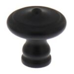 Knop smeedijzer zwart 25 mm