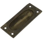 Schuifdeurgreep klein massief messing antiek