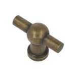 Kraanknopje 45 mm brons antiek