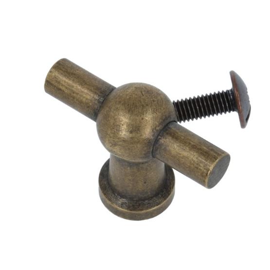 Kraanknopje 45 mm brons antiek - Afbeelding 2