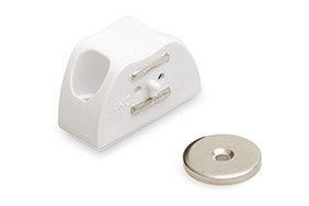 Magneetsnapper hoekmodel wit