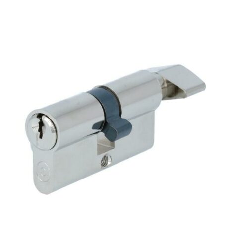 thumbnail: FELGNER Euro Plus Knopcilinder – 30/35 Mm, Messing, Mat Nikkel – Inclusief 3 Sleutels En 2 Schroeven – Voor Buitendeur Of Appartementdeur, Veiligheidsslot