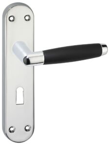 Deurkruk Swindon op schild SL56 Chroom/Zwart