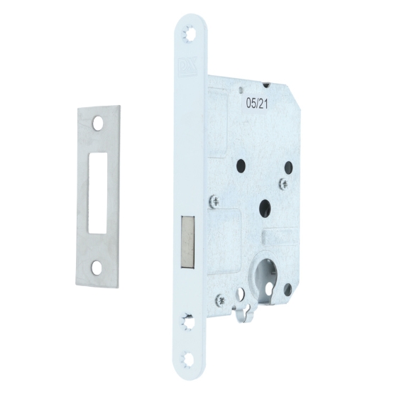 DX Dulimex kastslot euro cilinder met witte voorplaat