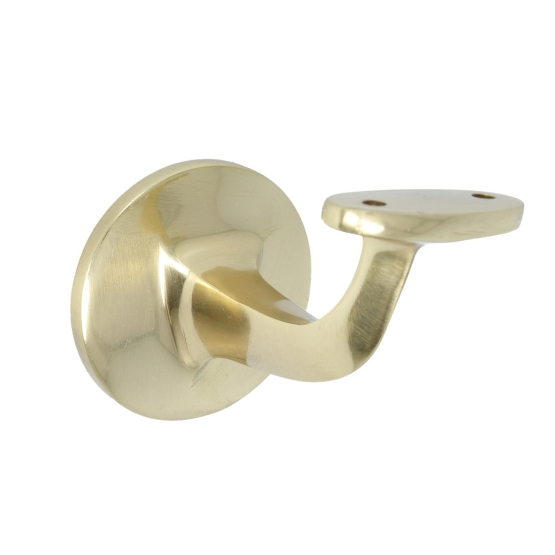 Intersteel Leuninghouder centraal vlak zadel blind messing gelakt