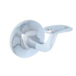 Intersteel Leuninghouder blinde achterplaat hol zadel chroom