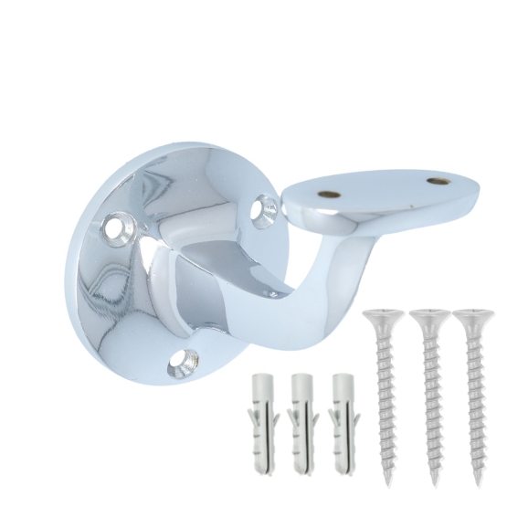 Intersteel Leuninghouder opschroevend vlak verchroomd - Afbeelding 2