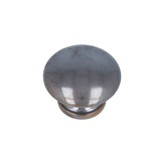 Knop messing antiek M4-bevestiging 25 mm