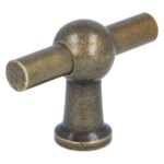 Kraanknopje 55 mm brons antiek