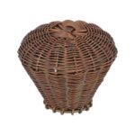 Knop fijngevlochten roodbrons 35 mm