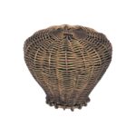 Knop fijngevlochten, brons antiek, diam. 30 mm