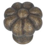 Knop mandarijn brons antiek 39 mm