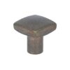 Knop vierkant brons antiek 15 x 15