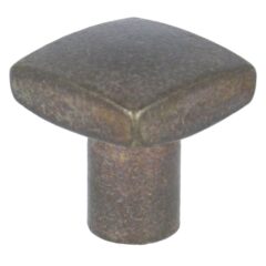 Knop vierkant brons antiek 24 x 24