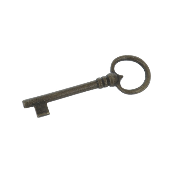 Sleutel ijzer verbronsd