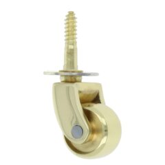 Retro Messing Wielen,Piano Zwenkwielen,Koperen Zwenkwielen Wielen,Sofa Meubelwielen (Enkel Stuk) Veilig Voor Hardhouten Vloer Tapijt Tegel,1in Schroefdraad Steel,Koper