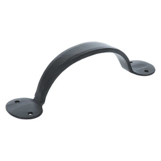 Vaste handgreep smeedijzer zwart 170 mm