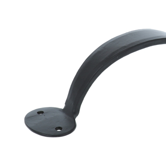 Vaste handgreep smeedijzer zwart 170 mm