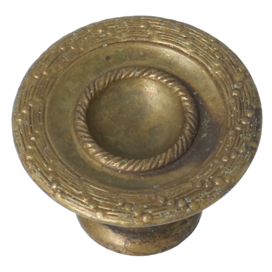 Knop bewerkt messing antiek