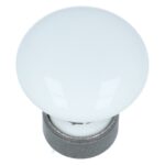 Porseleinen knop wit 30 mm