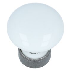 Porseleinen knop wit 30 mm