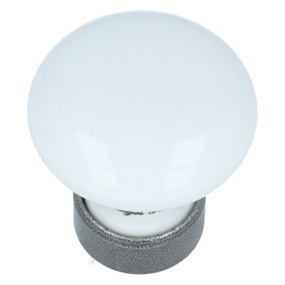 Porseleinen knop wit 30 mm