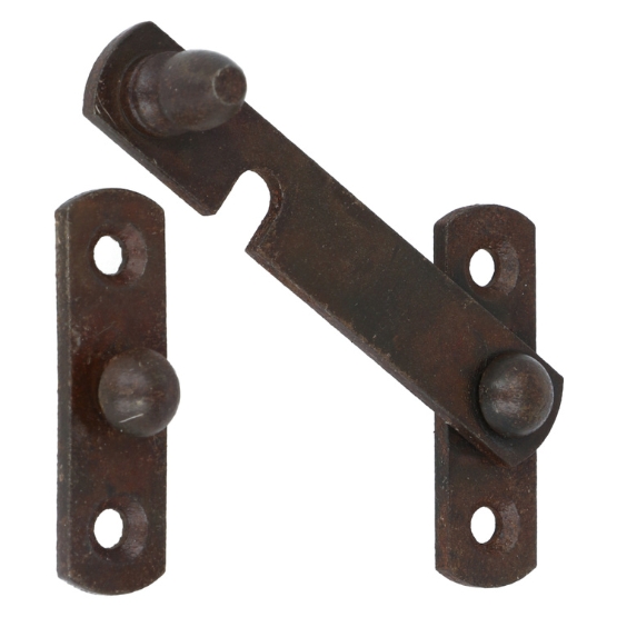 Overslag-sluiting ijzer geroest rechts