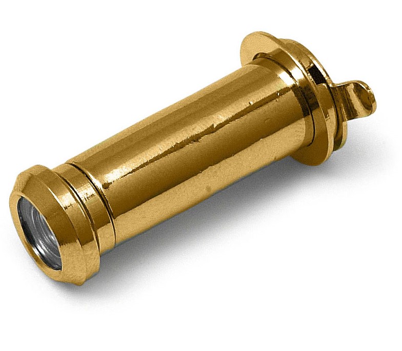 Deurspion 160 graden messing gepolijst