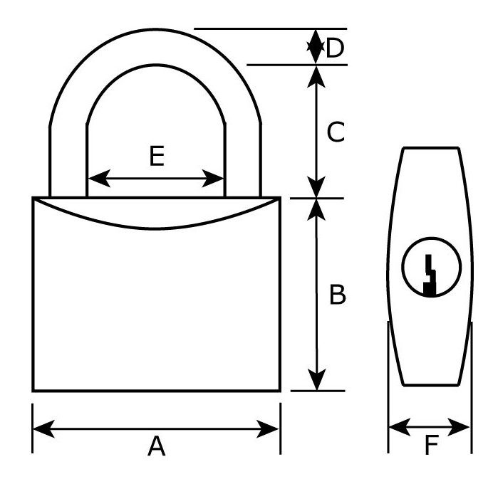 DX Hangslot 50mm - Afbeelding 2