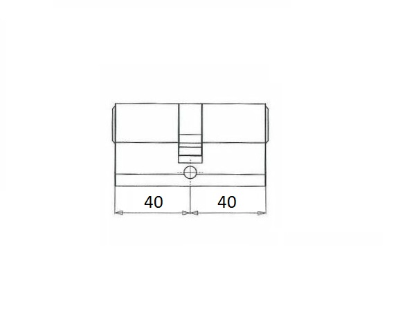 Veiligheidscilinder S2 SKG2 40/40 - Afbeelding 2
