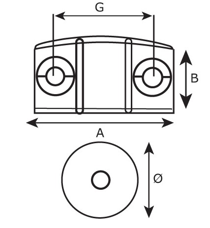 Magneetsnapper hoekmodel wit